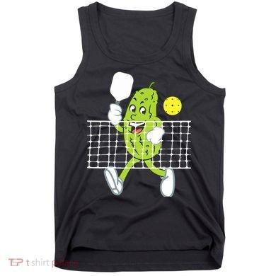 Pickle Playing Pickleball Funny Pickleball Paddleball Tank Top