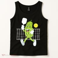 Pickle Playing Pickleball Funny Pickleball Paddleball Tank Top thumb 2