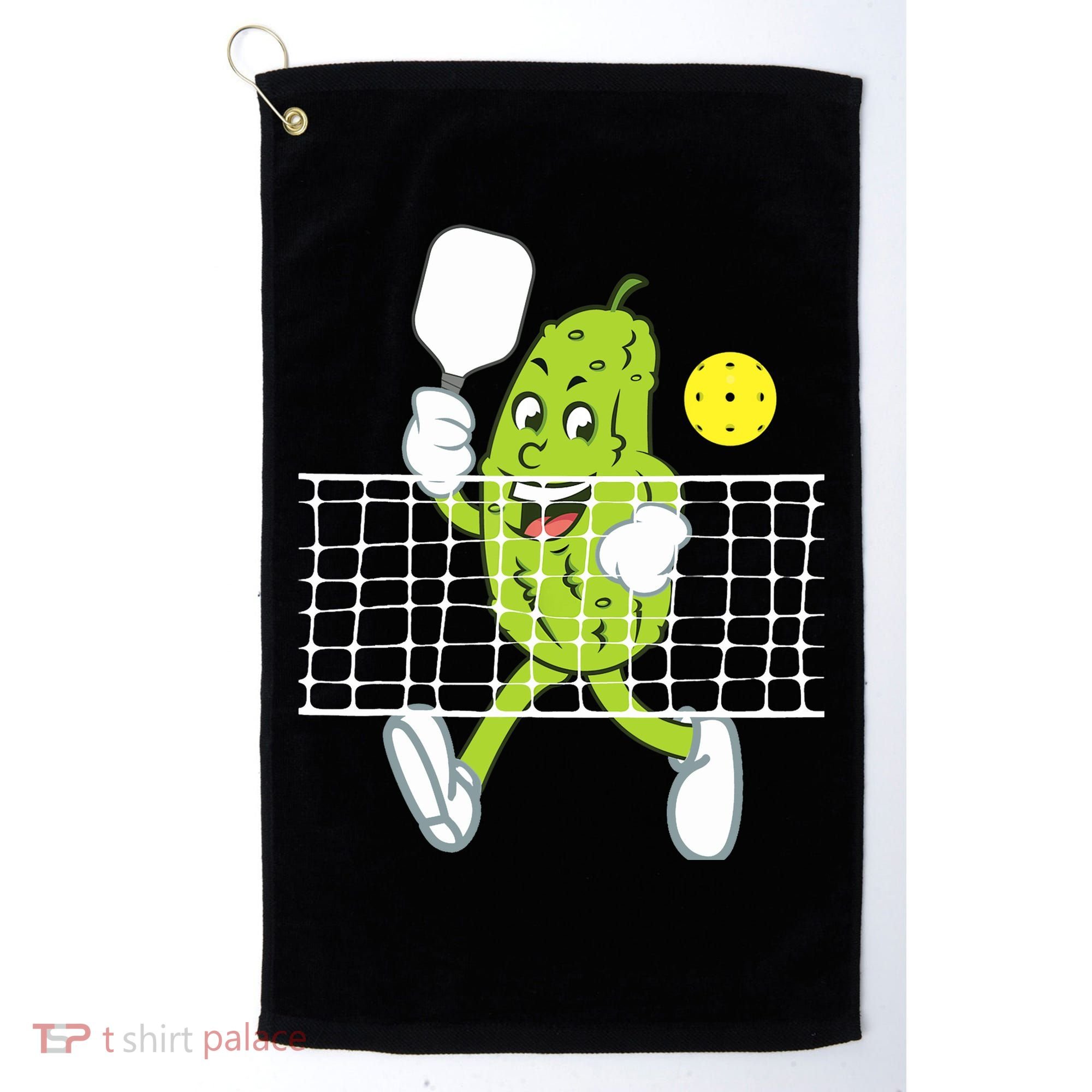Pickle Playing Pickleball Funny Pickleball Paddleball Golf Towel