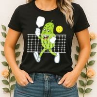 Pickle Playing Pickleball Funny Pickleball Paddleball Women's T-Shirt thumb 2