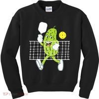 Pickle Playing Pickleball Funny Pickleball Paddleball Kids Sweatshirt thumb 0