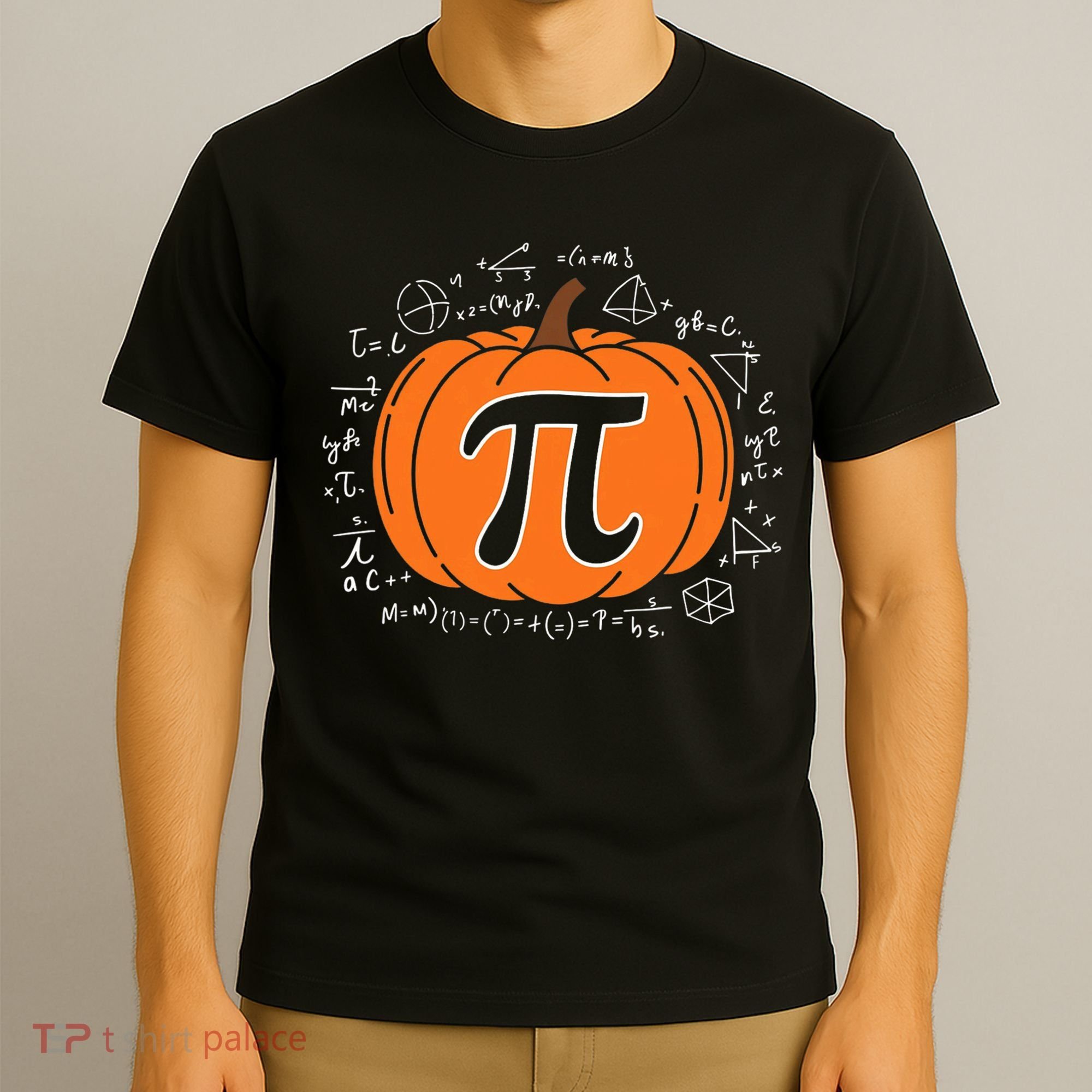 Pumpkin Pi Pie Math Teacher Funny Halloween Thanksgiving T-Shirt