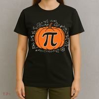 Pumpkin Pi Pie Math Teacher Funny Halloween Thanksgiving T-Shirt thumb 4