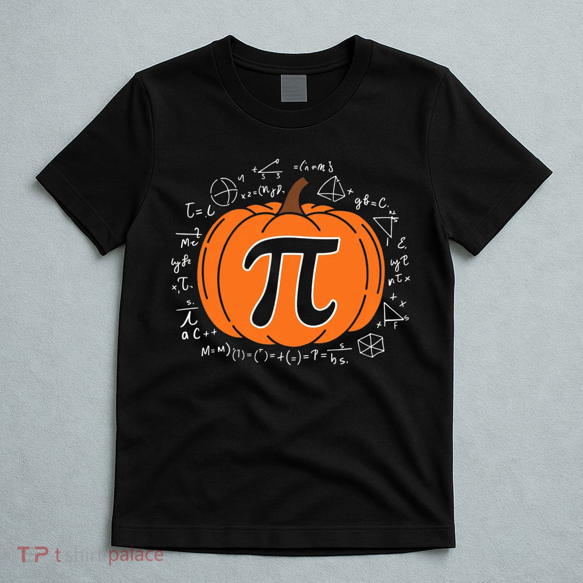 Pumpkin Pi Pie Math Teacher Funny Halloween Thanksgiving T-Shirt