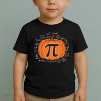 Pumpkin Pi Pie Math Teacher Funny Halloween Thanksgiving Toddler T-Shirt thumb 2