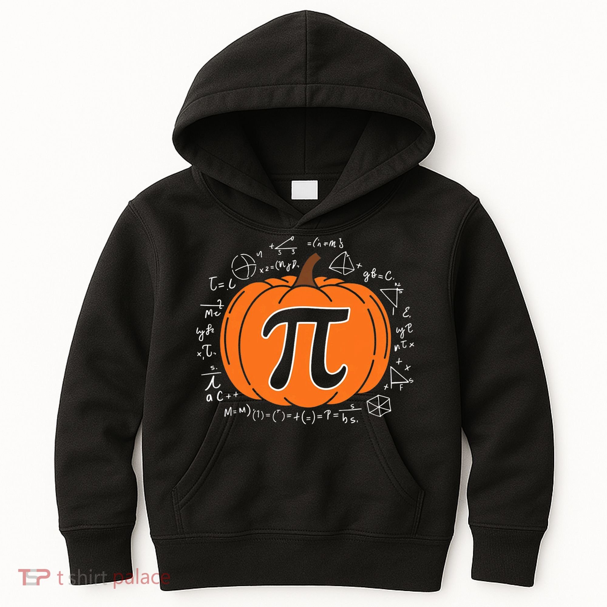 Pumpkin Pi Pie Math Teacher Funny Halloween Thanksgiving Kids Hoodie