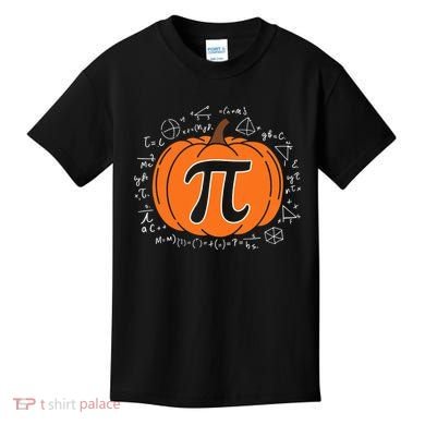 Pumpkin Pi Pie Math Teacher Funny Halloween Thanksgiving Kids T-Shirt
