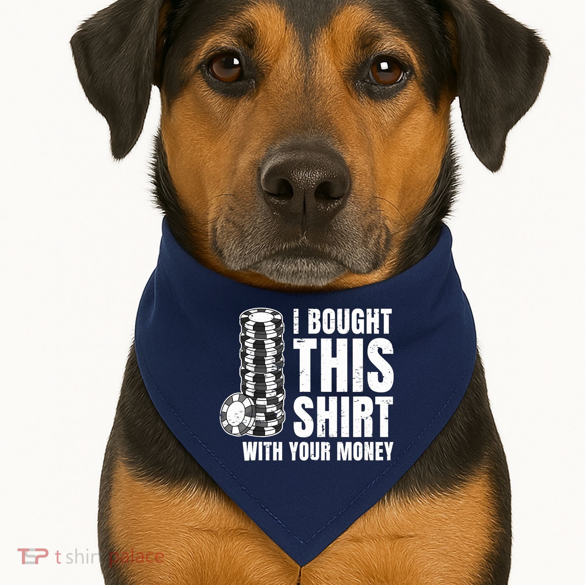 Poker Player Poker Cards Game Money USA-Made Doggie Bandana