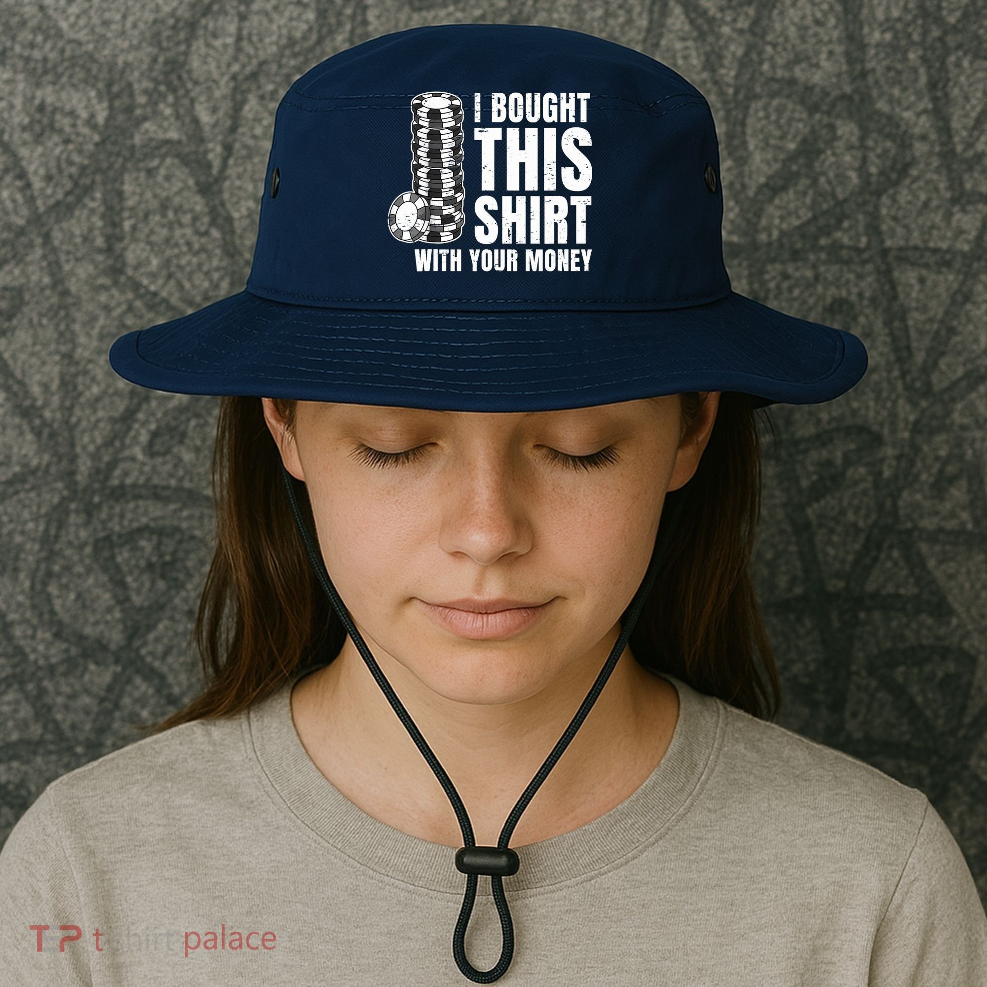 Poker Player Poker Cards Game Money Bucket Hat