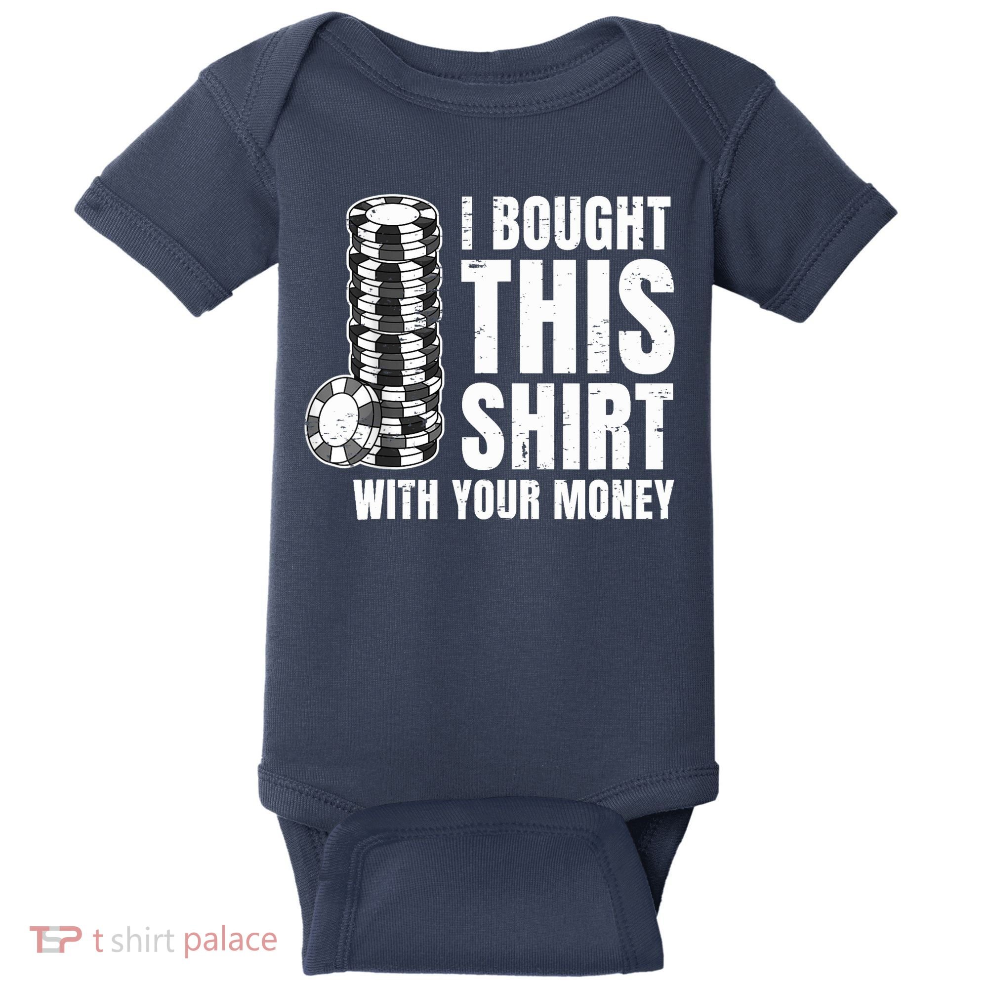 Poker Player Poker Cards Game Money Baby Bodysuit