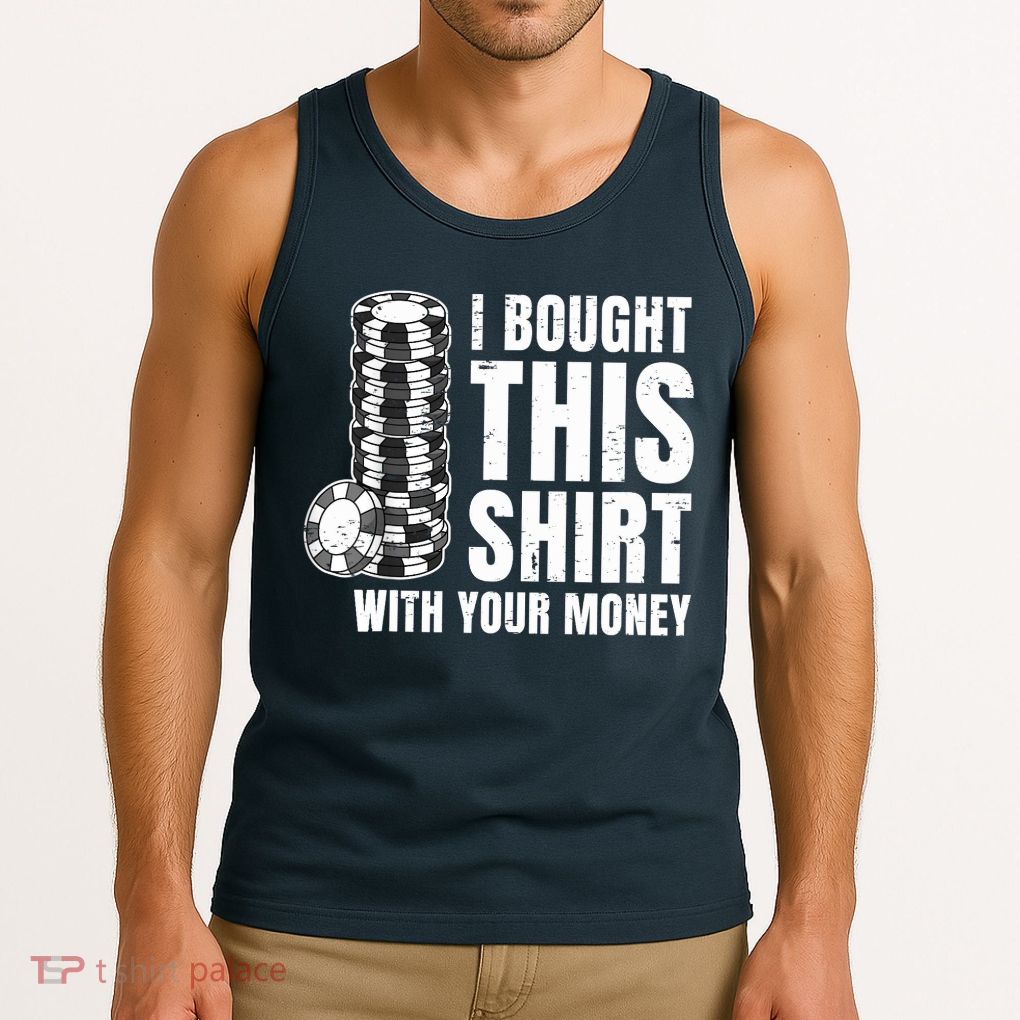 Poker Player Poker Cards Game Money Tank Top