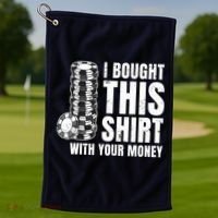 Poker Player Poker Cards Game Money Golf Towel thumb 1