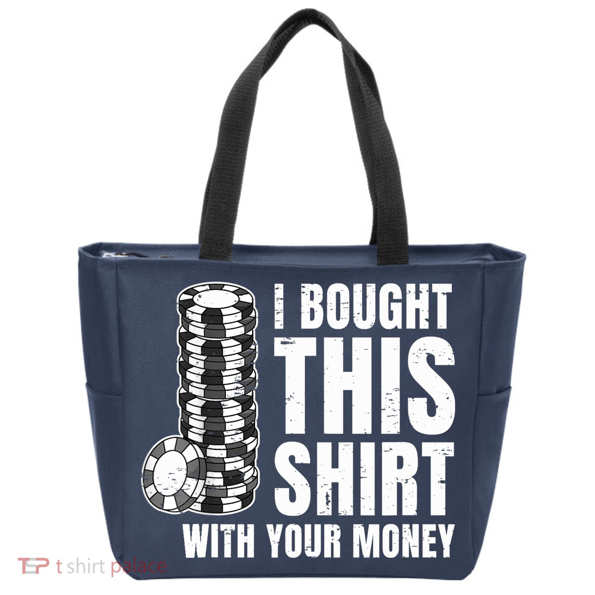 Poker Player Poker Cards Game Money Tote Bag