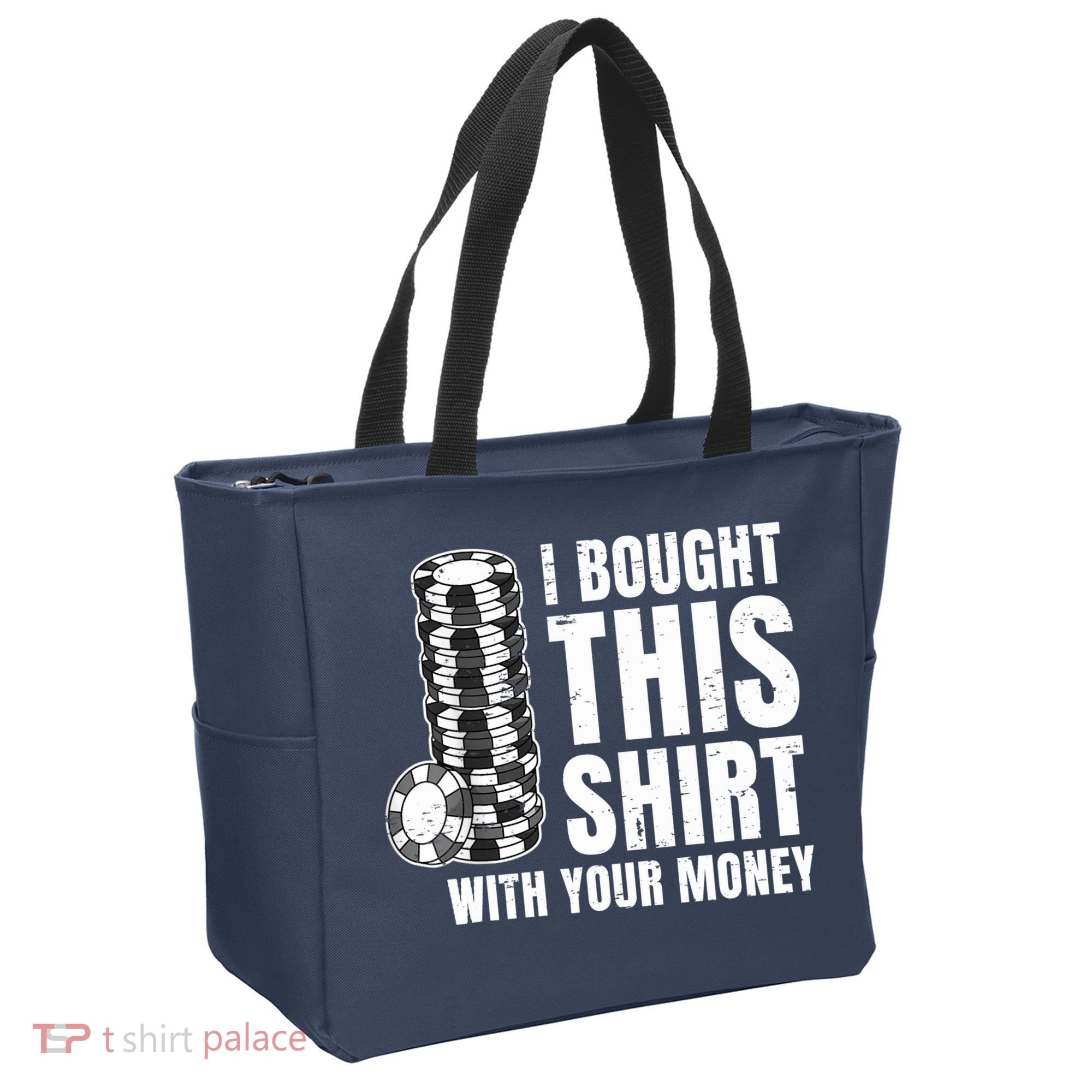 Poker Player Poker Cards Game Money Tote Bag