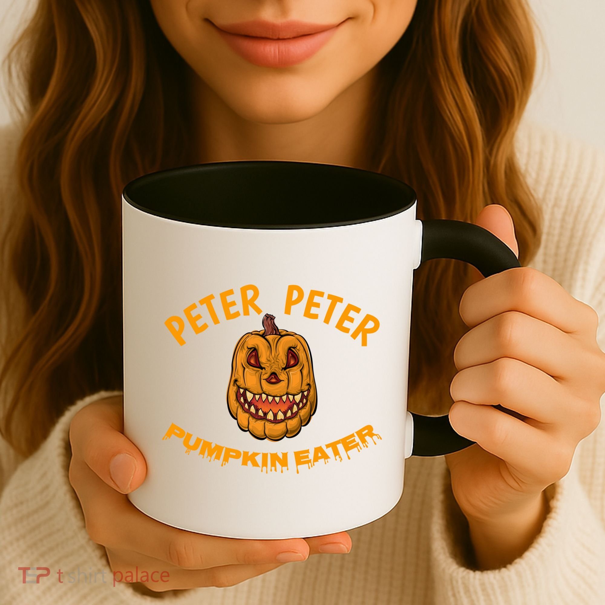 Peter Peter Pumpkin Eater Creepy Halloween Costume Great Gift Coffee Mug