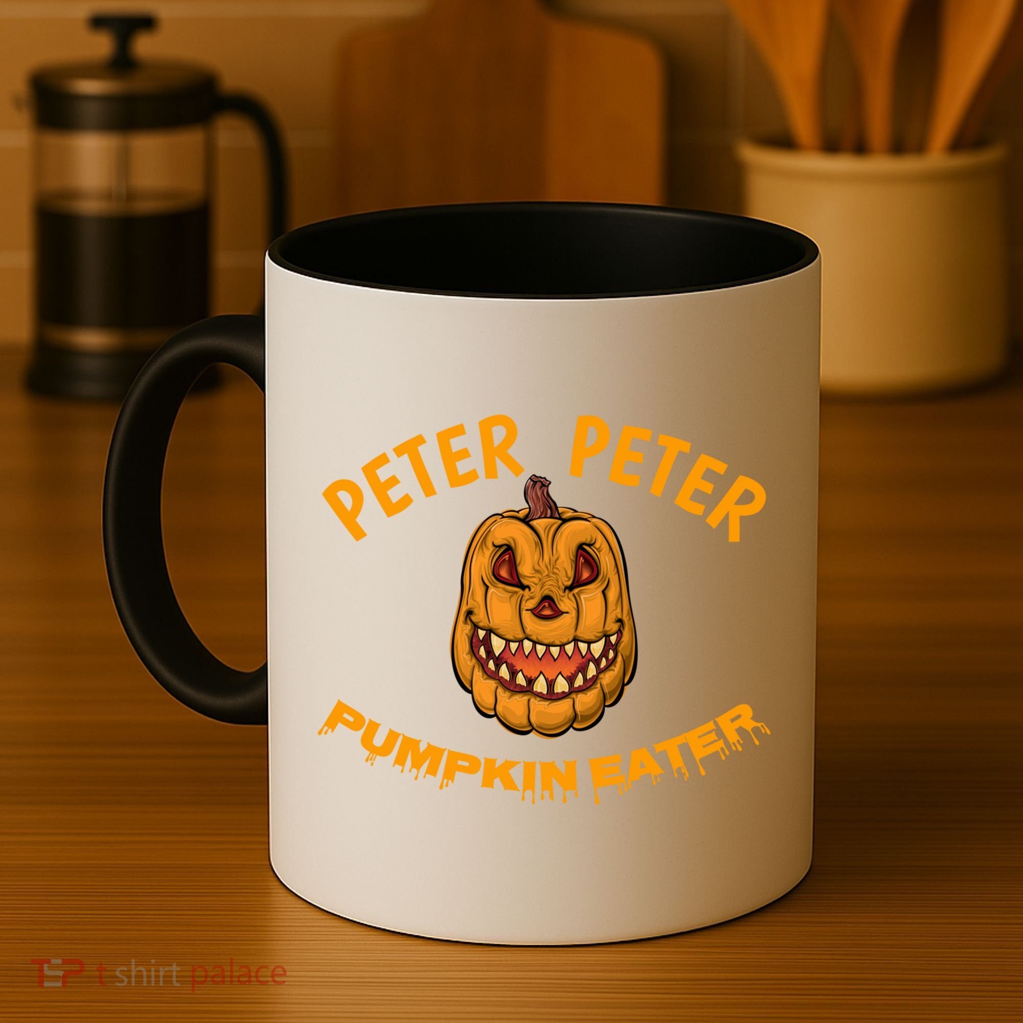 Peter Peter Pumpkin Eater Creepy Halloween Costume Great Gift Coffee Mug