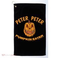 Peter Peter Pumpkin Eater Creepy Halloween Costume Great Gift Golf Towel thumb 0