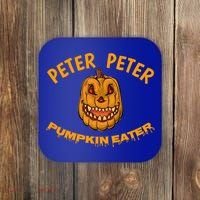 Peter Peter Pumpkin Eater Creepy Halloween Costume Great Gift Coaster thumb 0