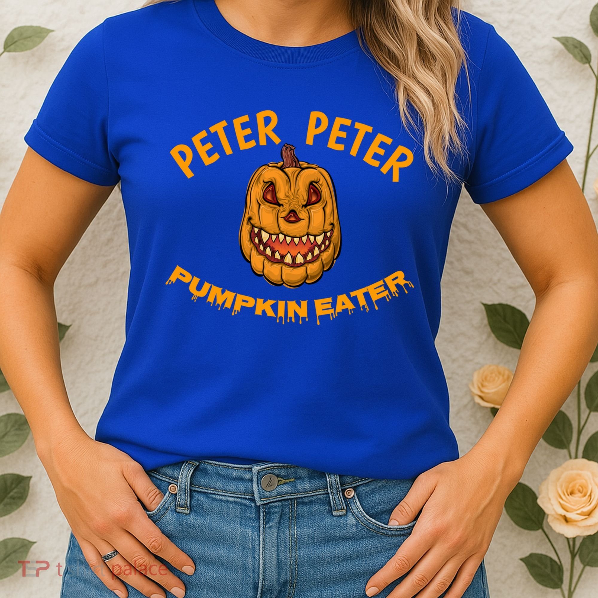 Peter Peter Pumpkin Eater Creepy Halloween Costume Great Gift Women's T-Shirt