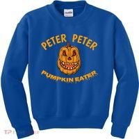 Peter Peter Pumpkin Eater Creepy Halloween Costume Great Gift Kids Sweatshirt thumb 0