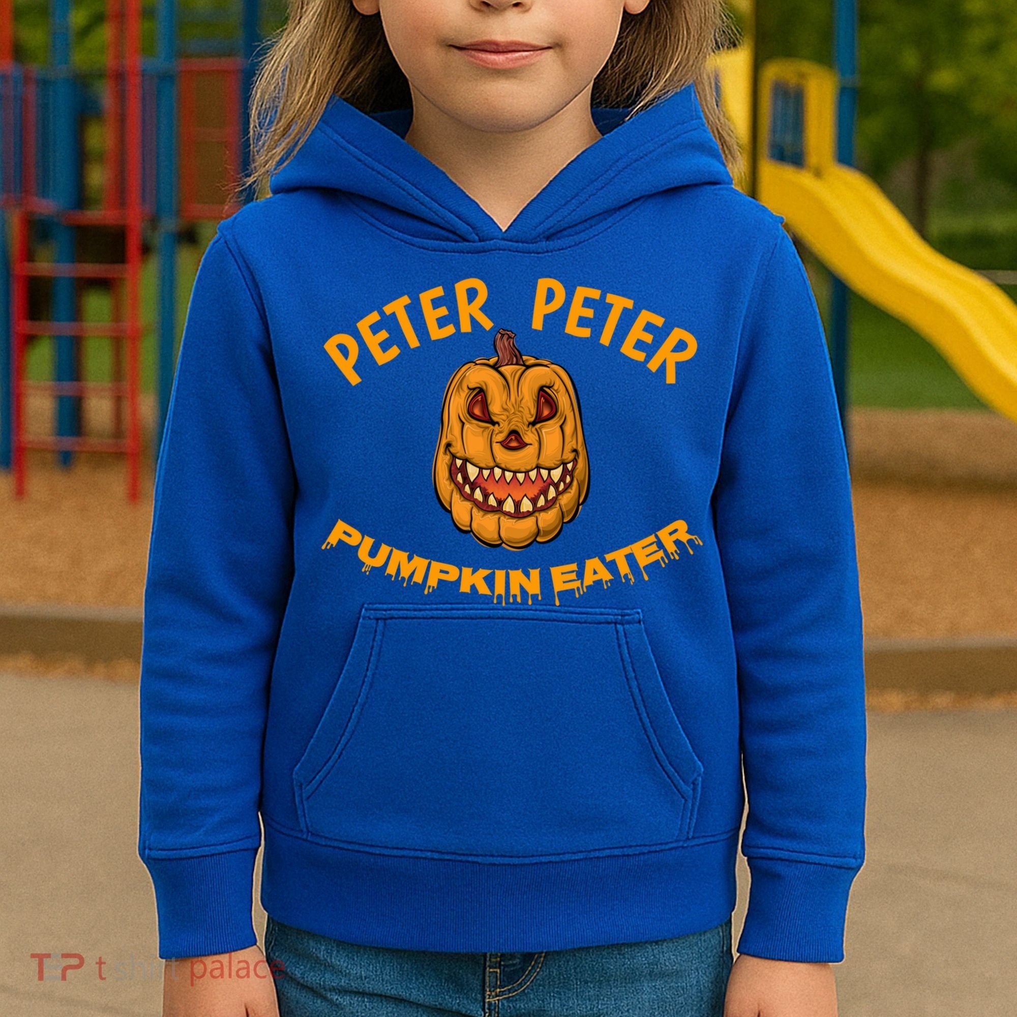 Peter Peter Pumpkin Eater Creepy Halloween Costume Great Gift Kids Hoodie
