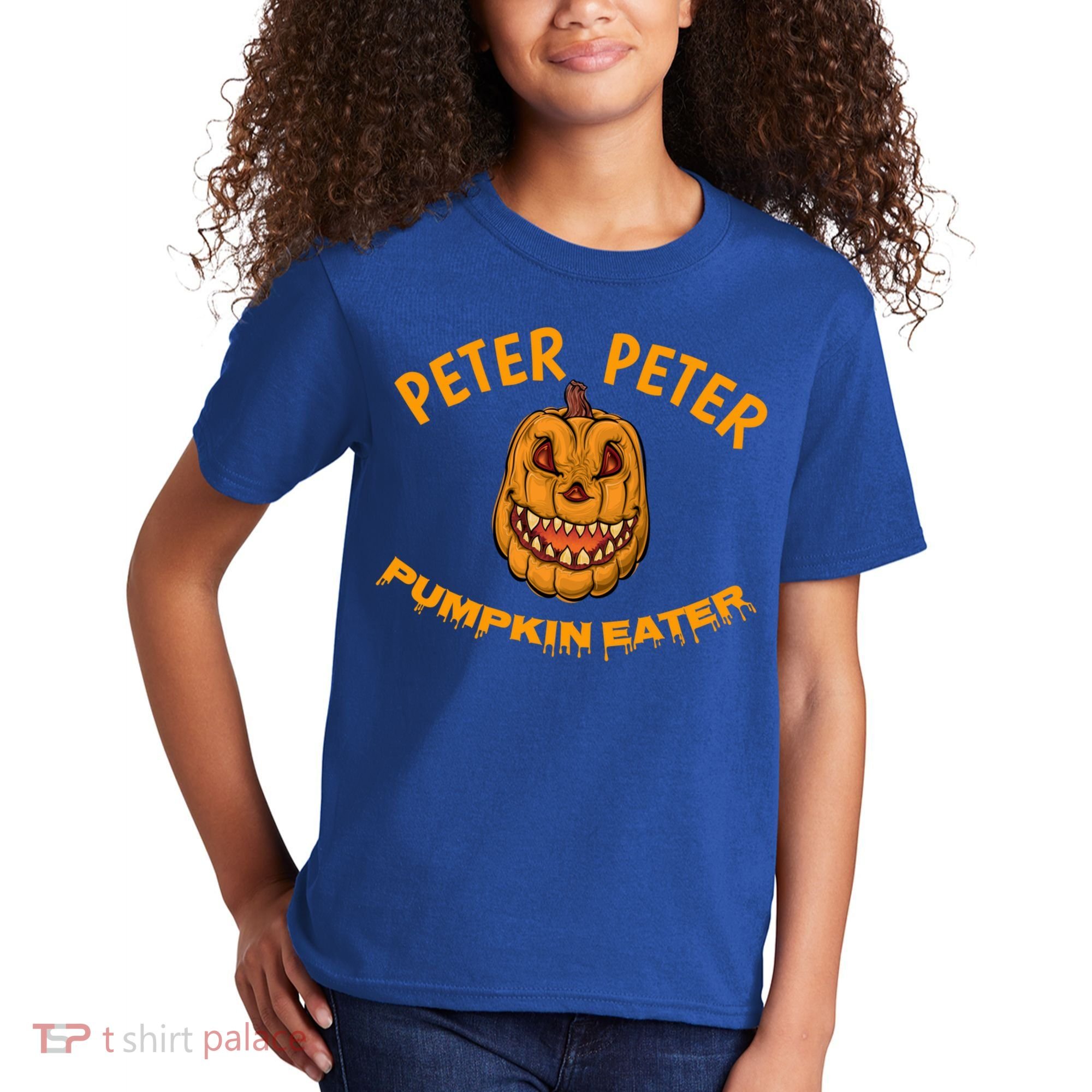 Peter Peter Pumpkin Eater Creepy Halloween Costume Great Gift Kids T-Shirt