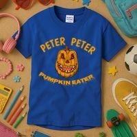 Peter Peter Pumpkin Eater Creepy Halloween Costume Great Gift Kids T-Shirt thumb 3