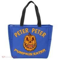 Peter Peter Pumpkin Eater Creepy Halloween Costume Great Gift Tote Bag thumb 0