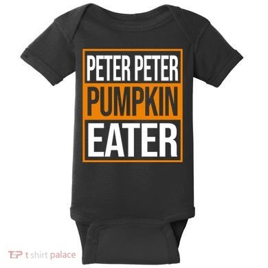 Peter Peter Pumpkin Eater Halloween Baby Bodysuit