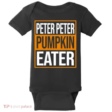 Peter Peter Pumpkin Eater Halloween Baby Bodysuit