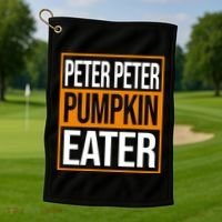 Peter Peter Pumpkin Eater Halloween Golf Towel thumb 1
