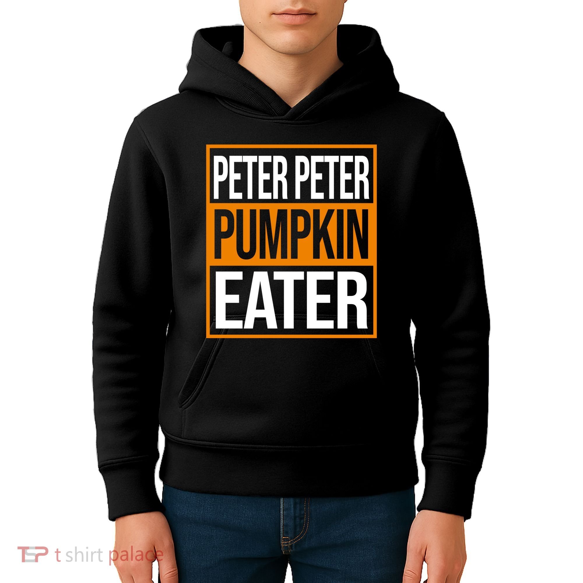 Peter Peter Pumpkin Eater Halloween Kids Hoodie