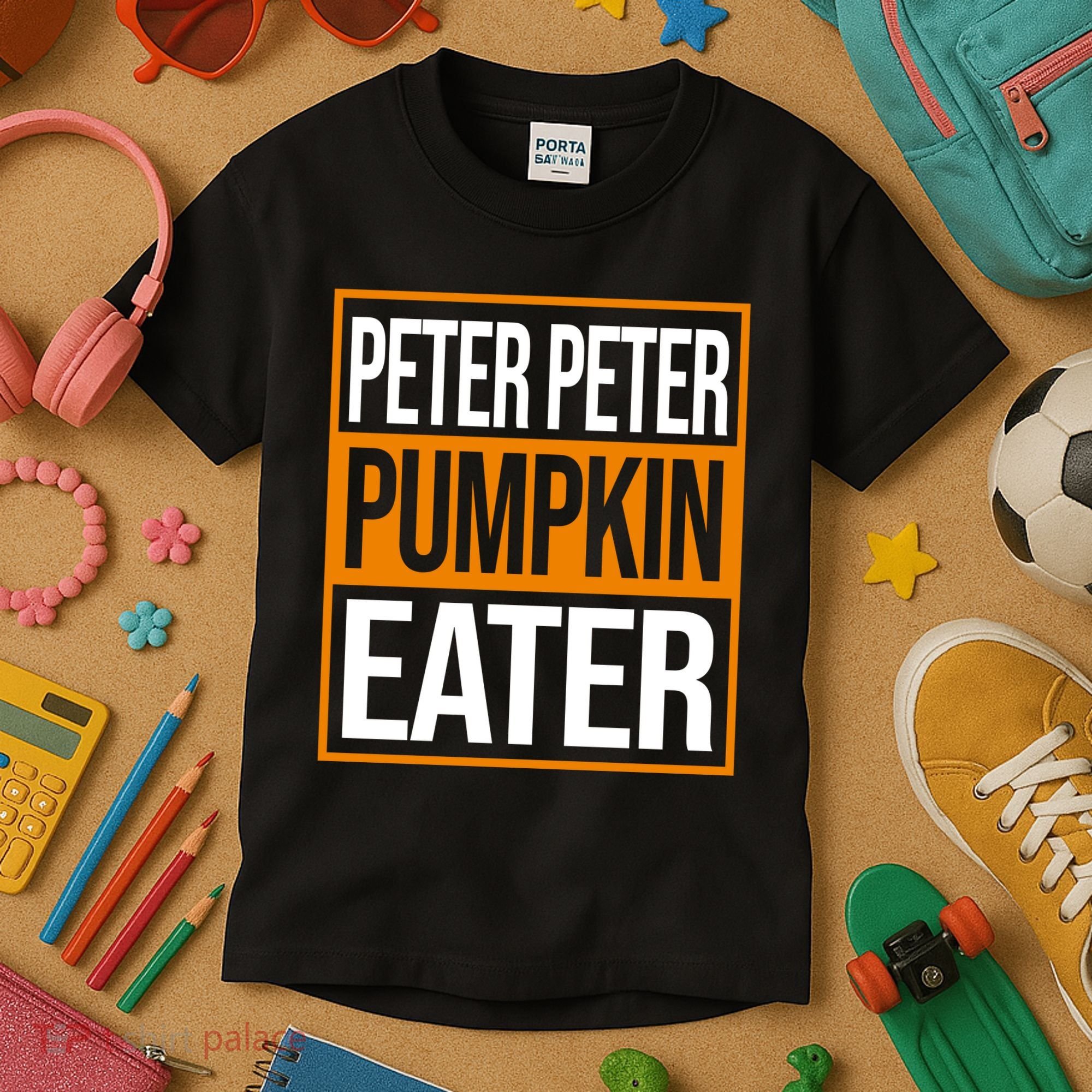 Peter Peter Pumpkin Eater Halloween Kids T-Shirt