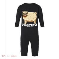 Pugtato Pug Potato Pug Lovers Infant Fleece One Piece thumb 0
