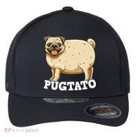 Pugtato Pug Potato Pug Lovers Flexfit Unipanel Trucker Cap thumb 0