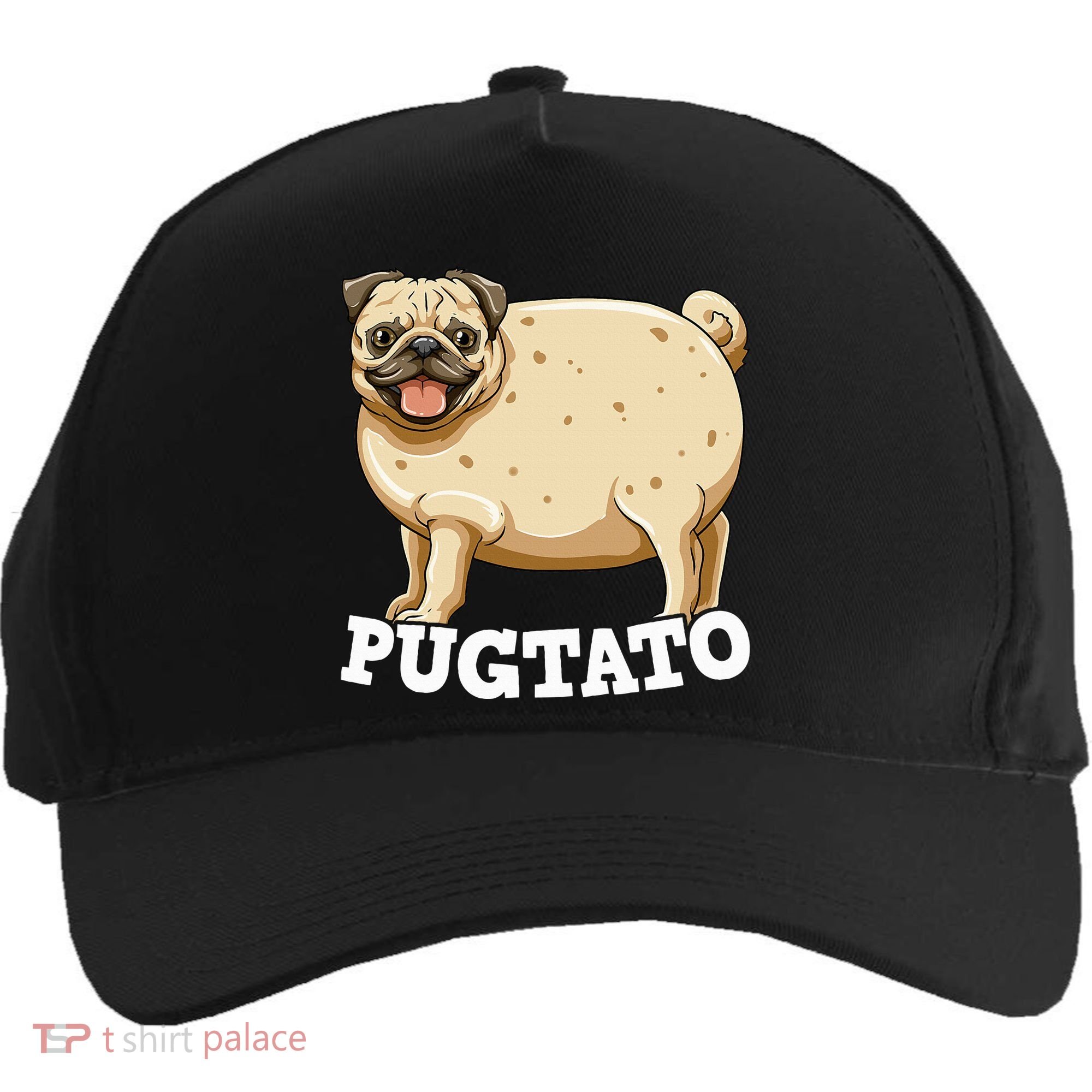 Pugtato Pug Potato Pug Lovers Five-Panel Snapback Cap
