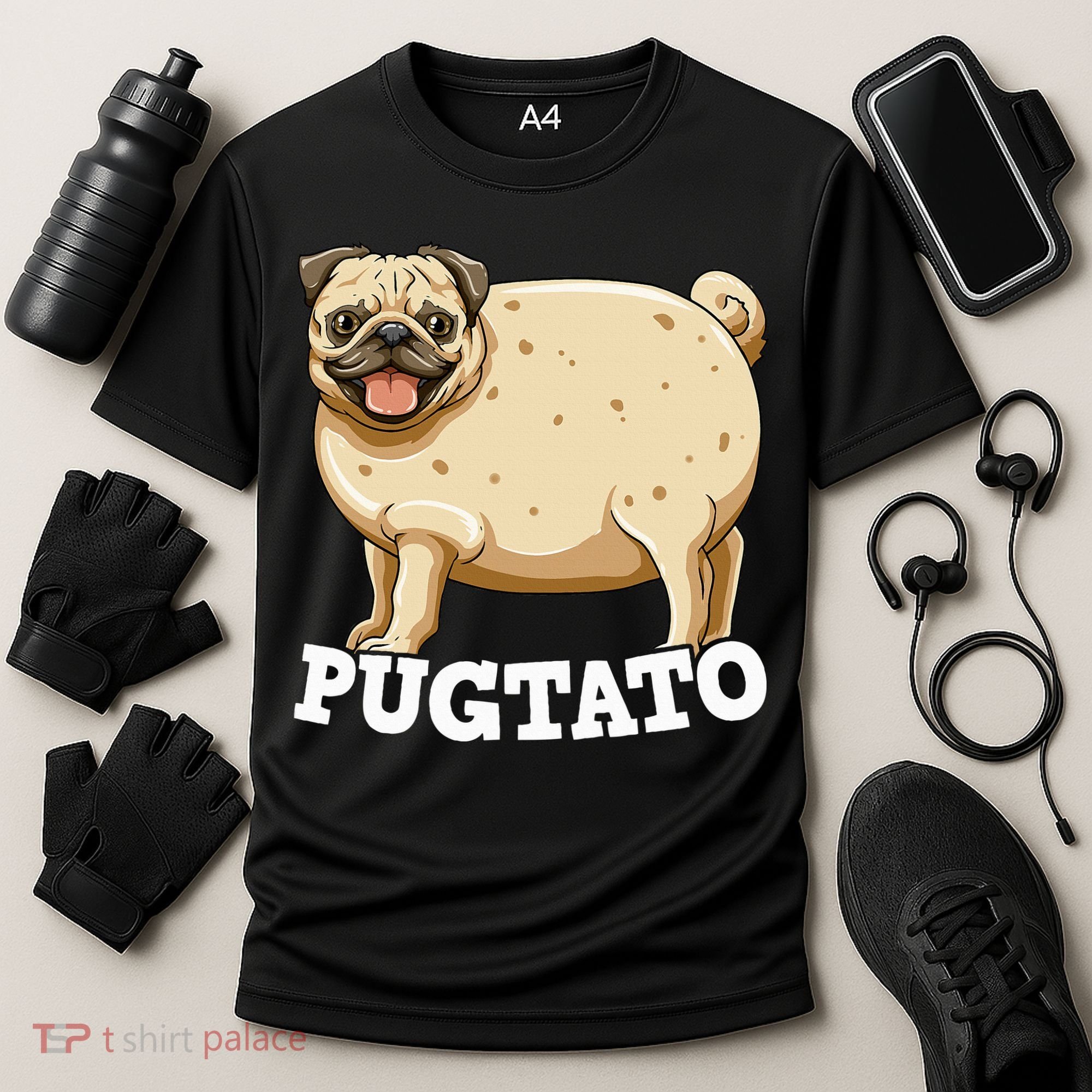 Pugtato Pug Potato Pug Lovers Cooling Performance Crew T-Shirt