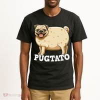 Pugtato Pug Potato Pug Lovers Tall T-Shirt thumb 2
