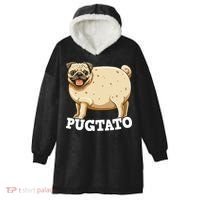 Pugtato Pug Potato Pug Lovers Hooded Wearable Blanket thumb 0