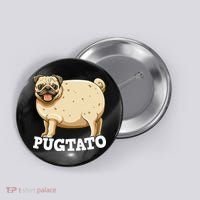 Pugtato Pug Potato Pug Lovers Button thumb 0