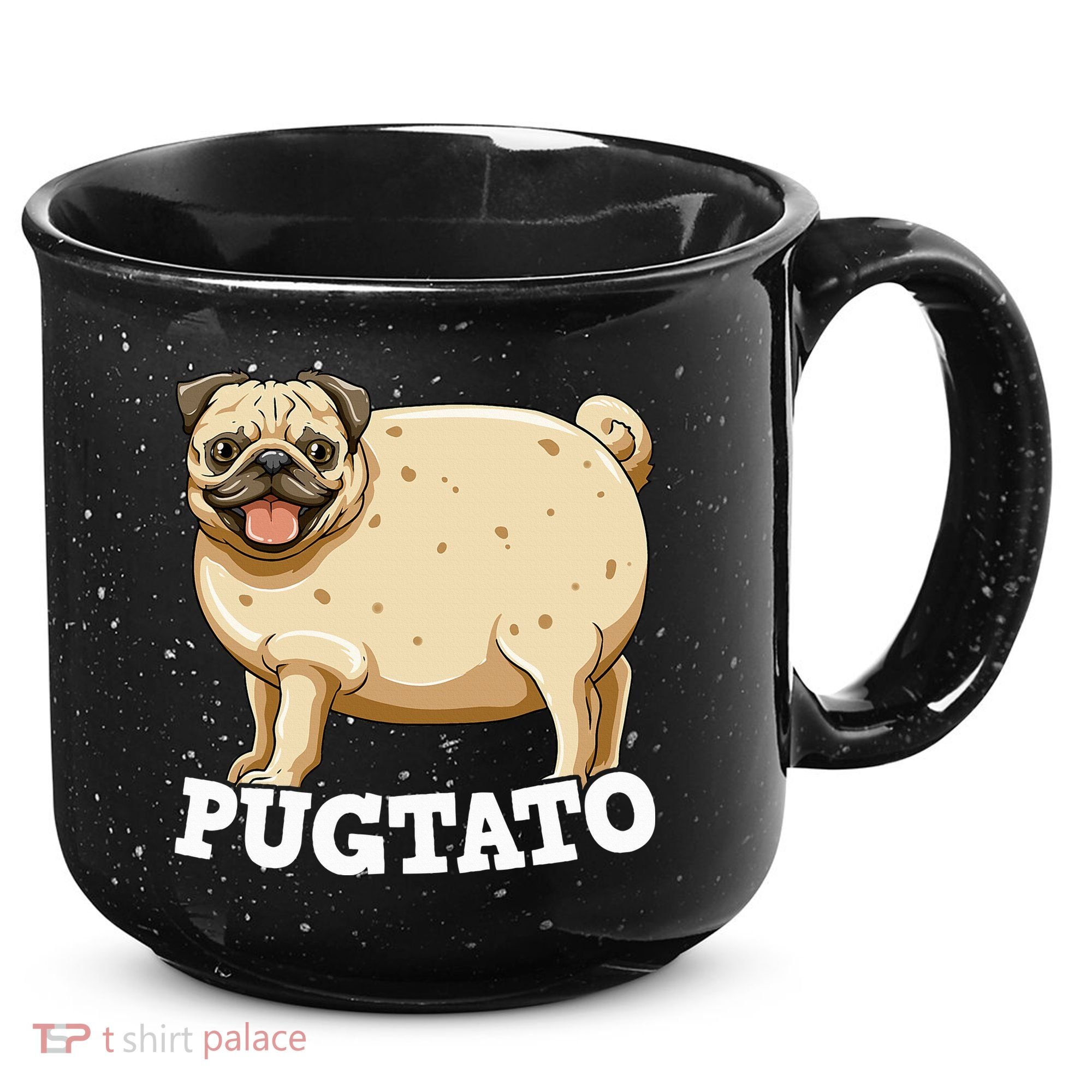 Pugtato Pug Potato Pug Lovers 15oz Campfire Ceramic Mug