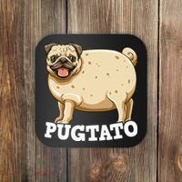 Pugtato Pug Potato Pug Lovers Coaster thumb 0