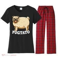 Pugtato Pug Potato Pug Lovers Women's Flannel Pajama Set thumb 0