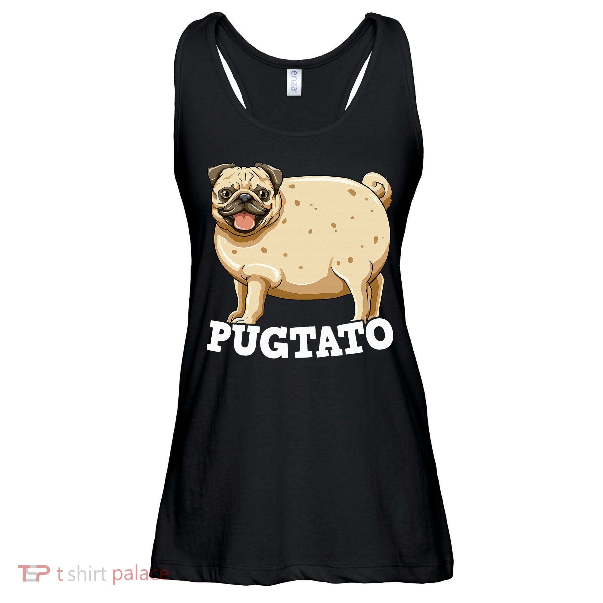 Pugtato Pug Potato Pug Lovers Ladies Essential Flowy Tank