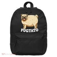 Pugtato Pug Potato Pug Lovers 16 in Basic Backpack thumb 0