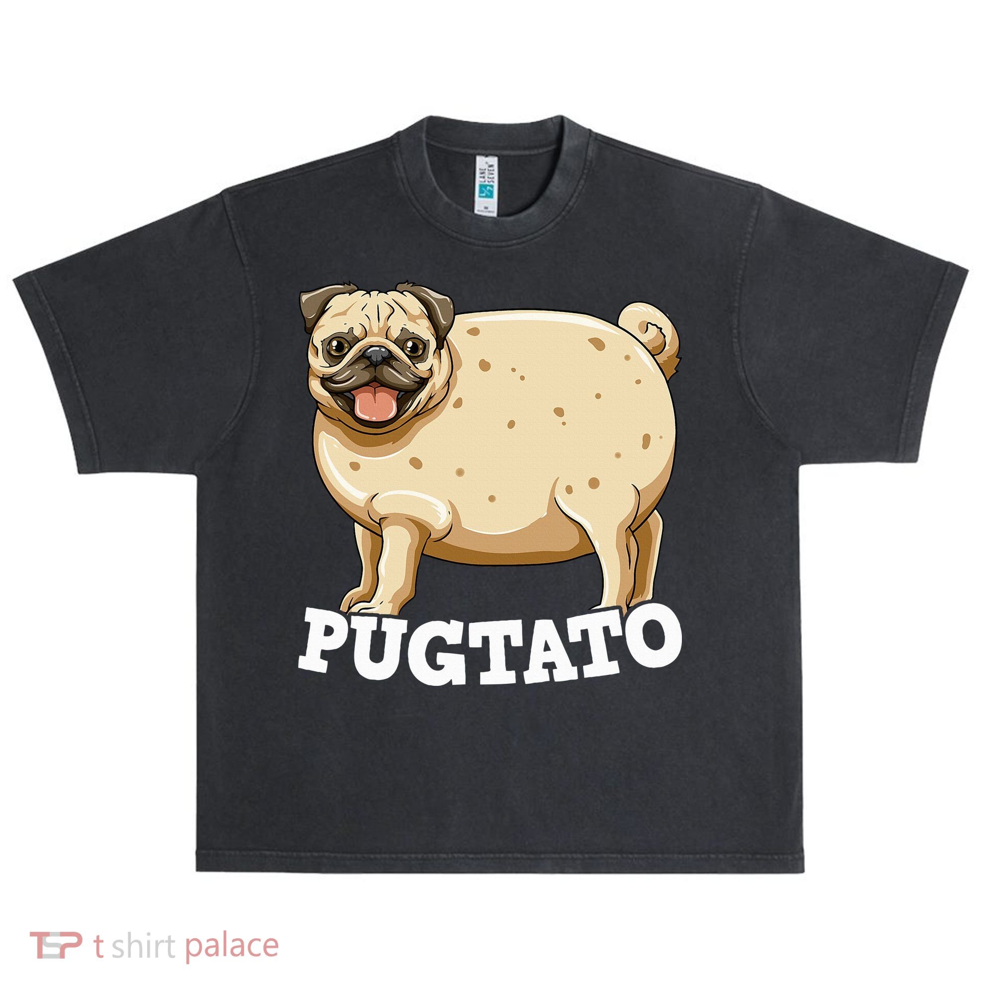 Pugtato Pug Potato Pug Lovers Urban Oversized Heavyweight T-Shirt