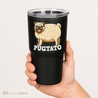 Pugtato Pug Potato Pug Lovers Tumbler thumb 2