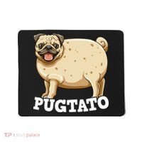 Pugtato Pug Potato Pug Lovers Mousepad thumb 0