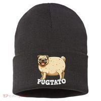 Pugtato Pug Potato Pug Lovers Sustainable Knit Beanie thumb 0
