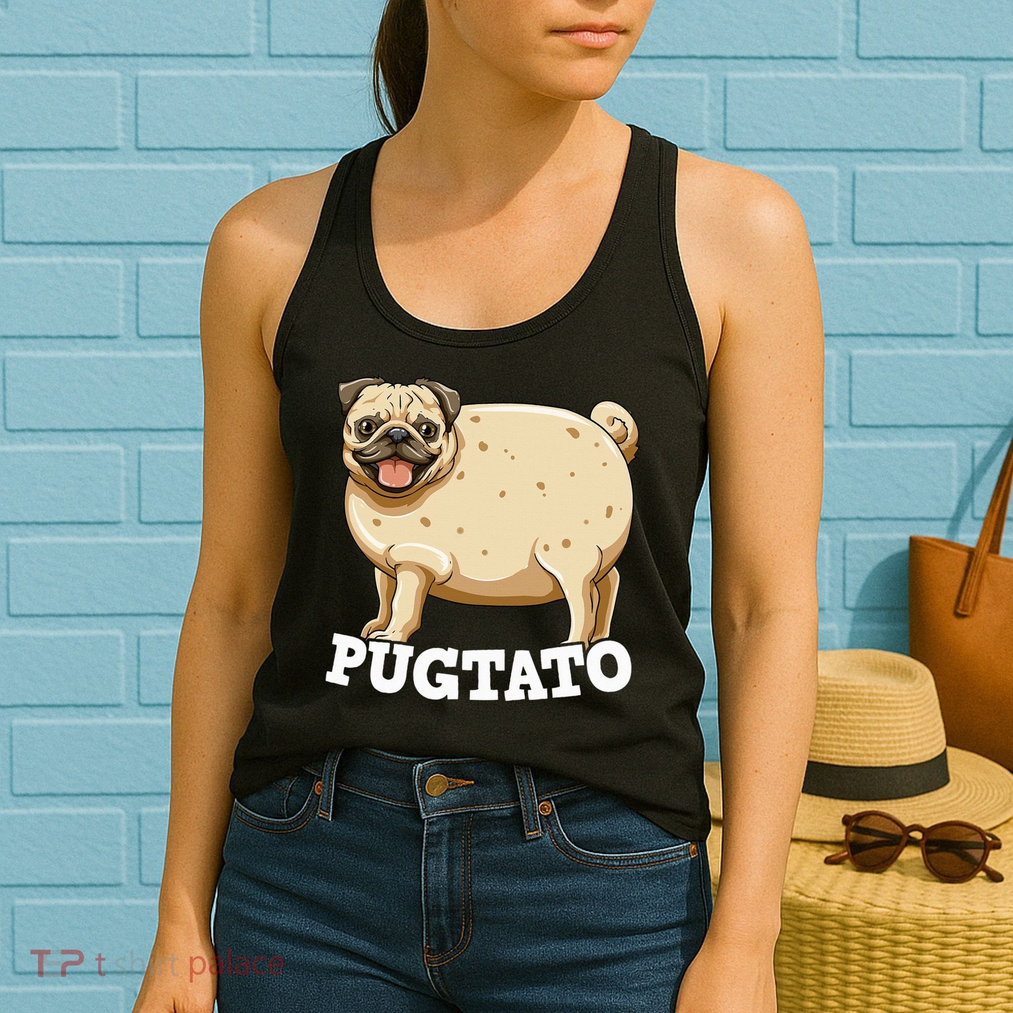 Pugtato Pug Potato Pug Lovers Women's Tank Top